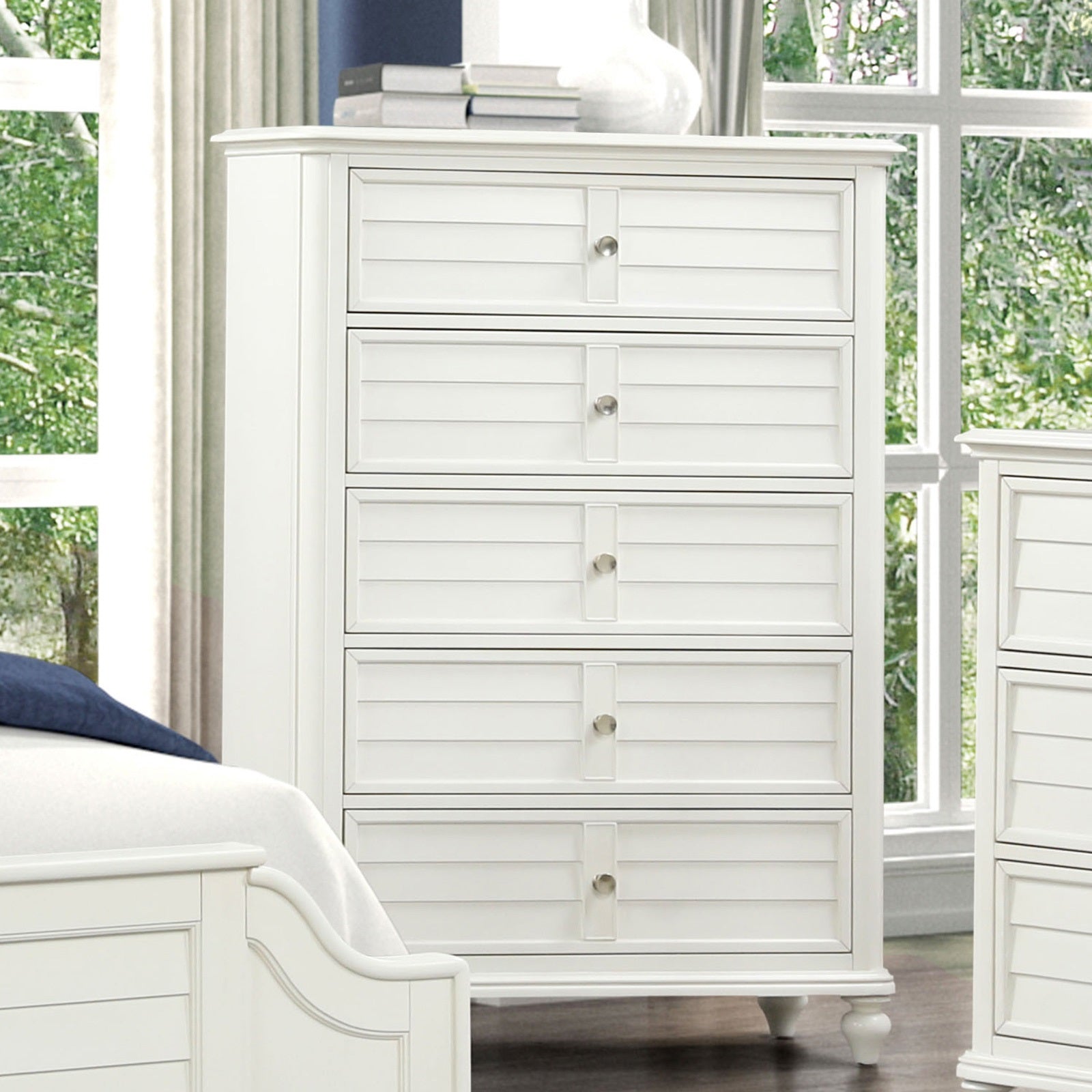 Commode Blanc Antique Traditionnel Côtier