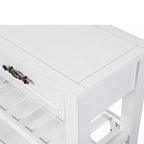 Table console de 42 po avec tiroirs et étagères à niveaux