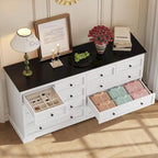 Commode à 10 tiroirs, grande commode à 55 tiroirs en bois et chiffonnier