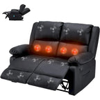 Causeuse inclinable 2 places avec fonction de chauffage et de massage