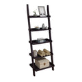 Bibliothèque échelle Accent à 5 tablettes, 72 po, brun cacao rouge