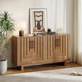 Buffet bas moderne avec 4 portes et poignées métalliques
