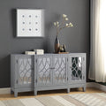 Meuble console au fini gris antique