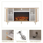 70 Meuble TV moderne de luxe avec cheminée, Centre de divertissement, Console TV