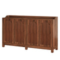 Buffet bahut en bois massif style ferme