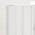 Armoire de rangement métallique à 2 portes avec étagères réglables